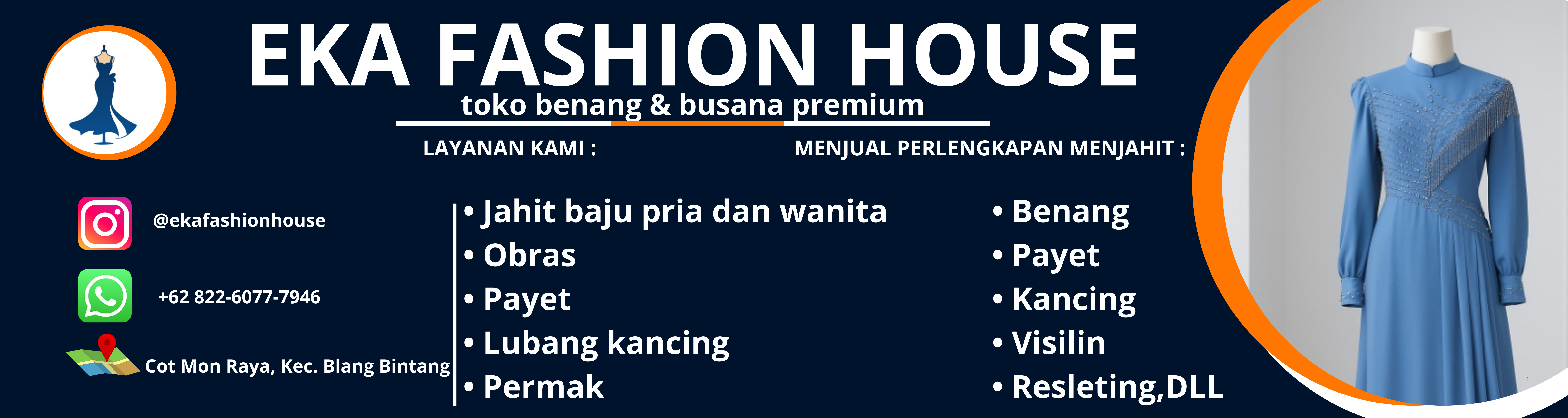 Eka Fashion House - Rumah Jahit Blang Bintang Aceh Besar